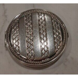 New~Pottery Barn Silver Finish Circular Picture Frame Locket 3 X 5